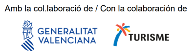 Con la colaboración de Generalitat Valenciana y Turisme Comunitat Valenciana